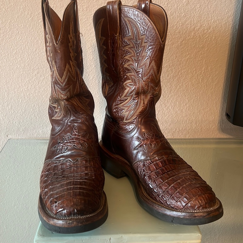 Lucchese alligator boots Size 9 1/2 D